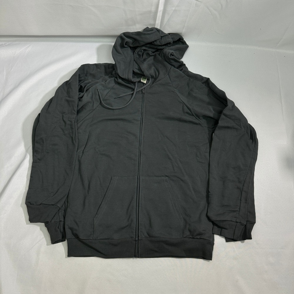 NWT Royal Apparel‎ Zip Hoodie Lot of 2 Men's Med Gray Organic Cotton Gorpcore